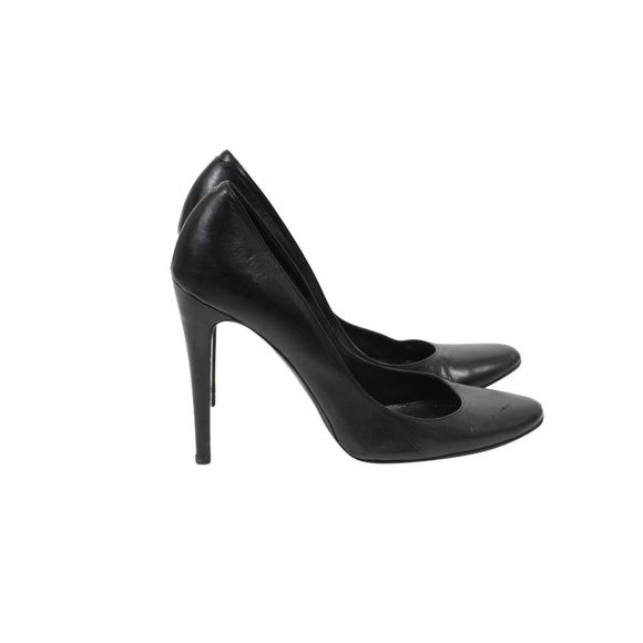Pierre Hardy Womens Pumps Size US9 EU39 Black Leather Round Toe 110mm Heels - Picture 8 of 10
